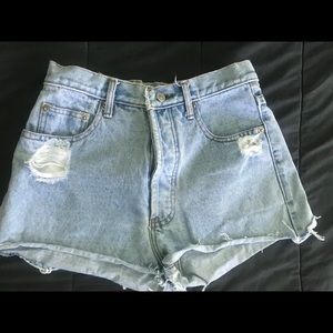 High waisted shorts